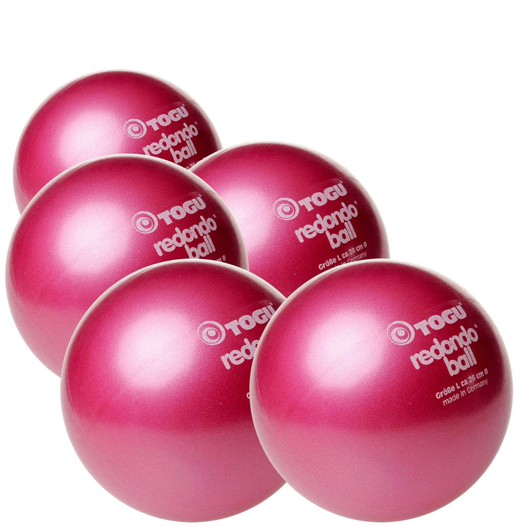 Togu Redondo Ball Kombis | 3er | 5er | 10er | Pilates-, Gymnastik-, und Fitnessball Rubinrot 26cm 5