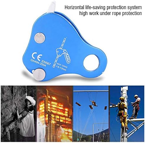 Seilgreifer, Klettersicherung Outdoor Klettern Bergsteigen Abseilen Aluminium Seilgreifer Schutz