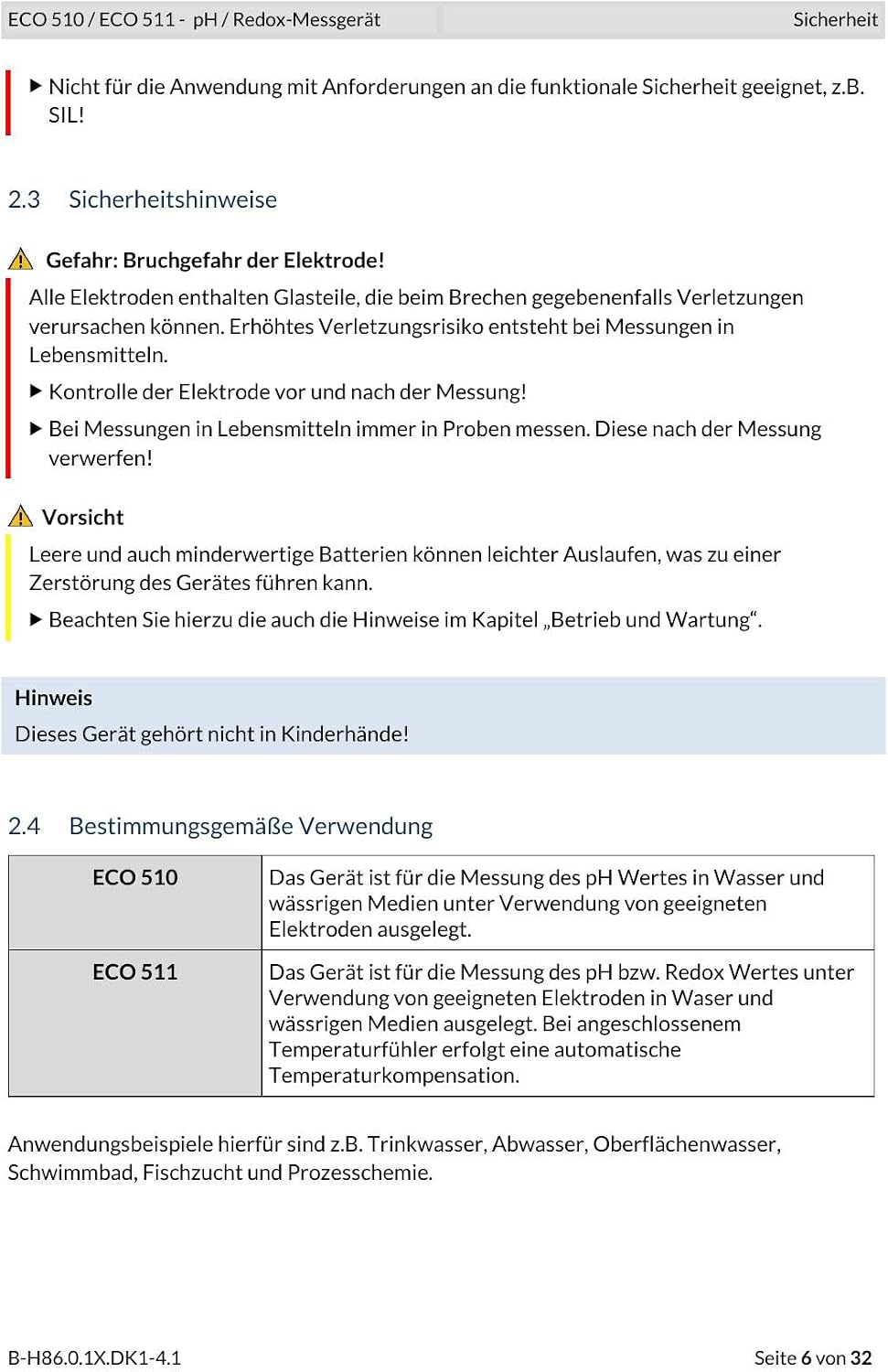 ECO 510-114 pH-Messgerät pH-Wert