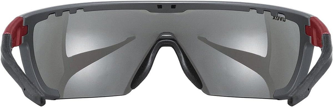 Uvex Unisex Sportstyle 707 Sportbrille (1er Pack) Einheitsgrösse grey red mat/silver, Einheitsgrösse