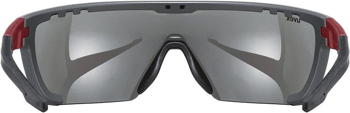 Uvex Unisex Sportstyle 707 Sportbrille (1er Pack) Einheitsgrösse grey red mat/silver, Einheitsgrösse