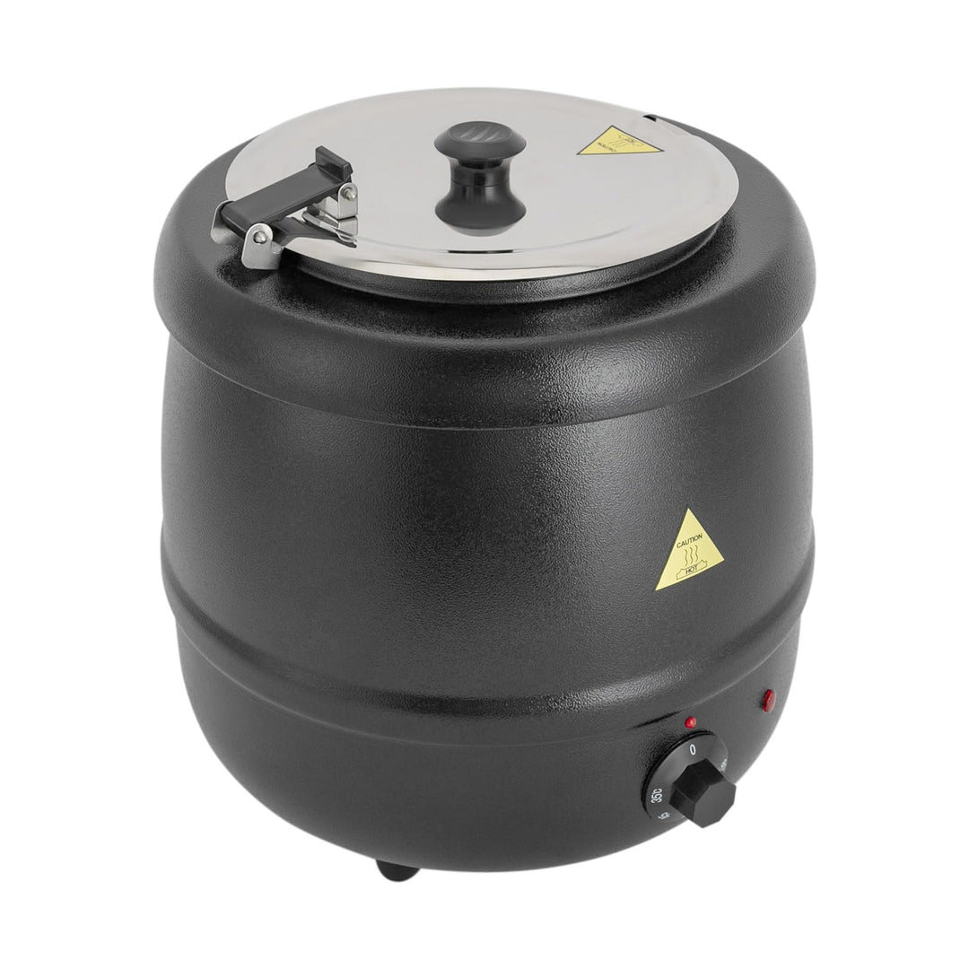 SuppenwäRmer Elektrisch 10l,SpeisenwäRmer Mit Klappdeckel,Suppentopf Suppenkesse 400w,35-80°C,Warmha