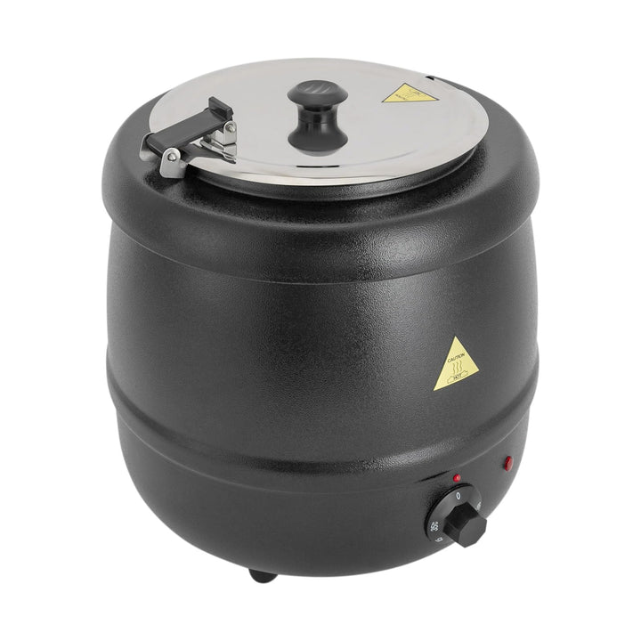 SuppenwäRmer Elektrisch 10l,SpeisenwäRmer Mit Klappdeckel,Suppentopf Suppenkesse 400w,35-80°C,Warmha