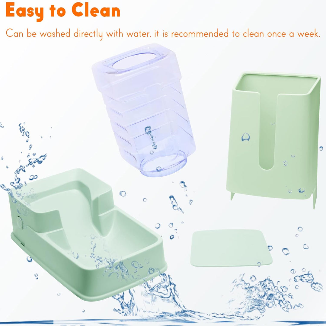 Automatischer Futterspender für Hunde und Wasserspender, Grün