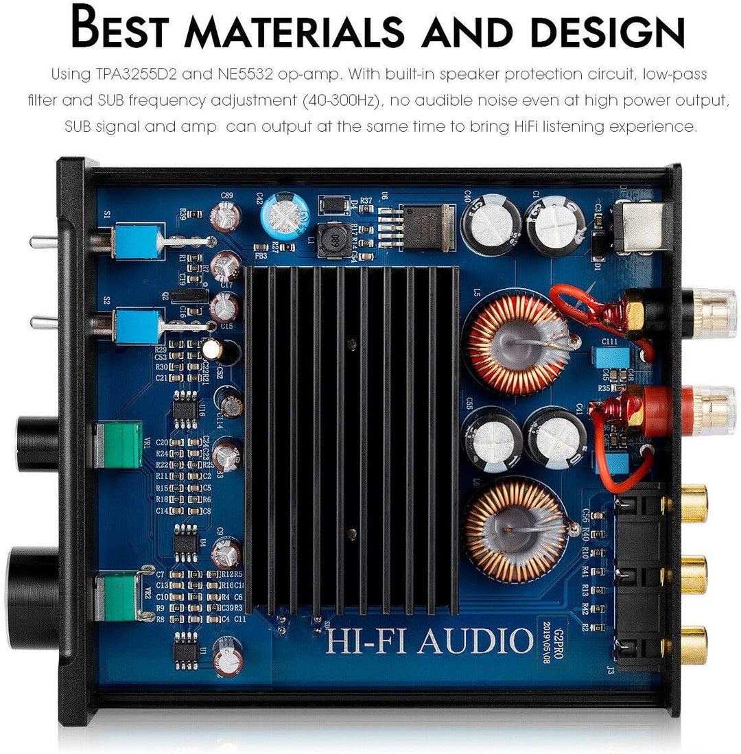 Nobsound G2 PRO 300W Mini HiFi Subwoofer/Vollfrequenz Mono Leistungsverstärker Audio Verstärker