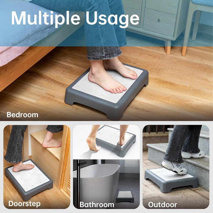 StrongTek Half Step Hocker für Erwachsene und ältere Menschen, Kunststoff Mobility Step, Ergonomisch