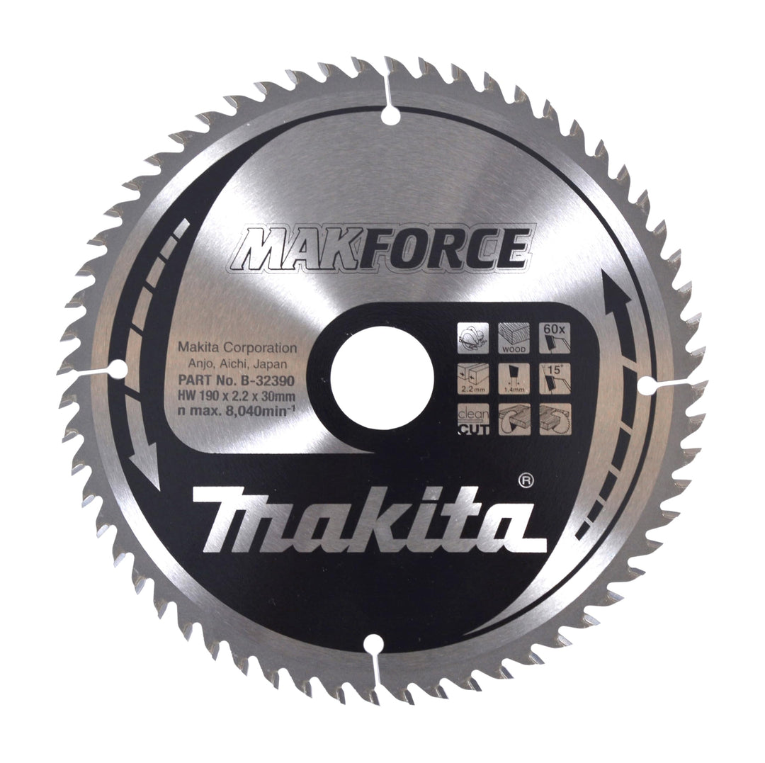 Makita B-32390 MAKFORCE Saegeb. 190x30x60Z, 190mm x 30mm
