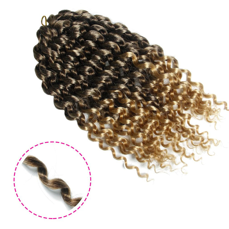 5 Packs Passion Twist Crochet Braid Hair 16" Deep Wave Crochet Hair for Women Long Wavy Crochet Synt