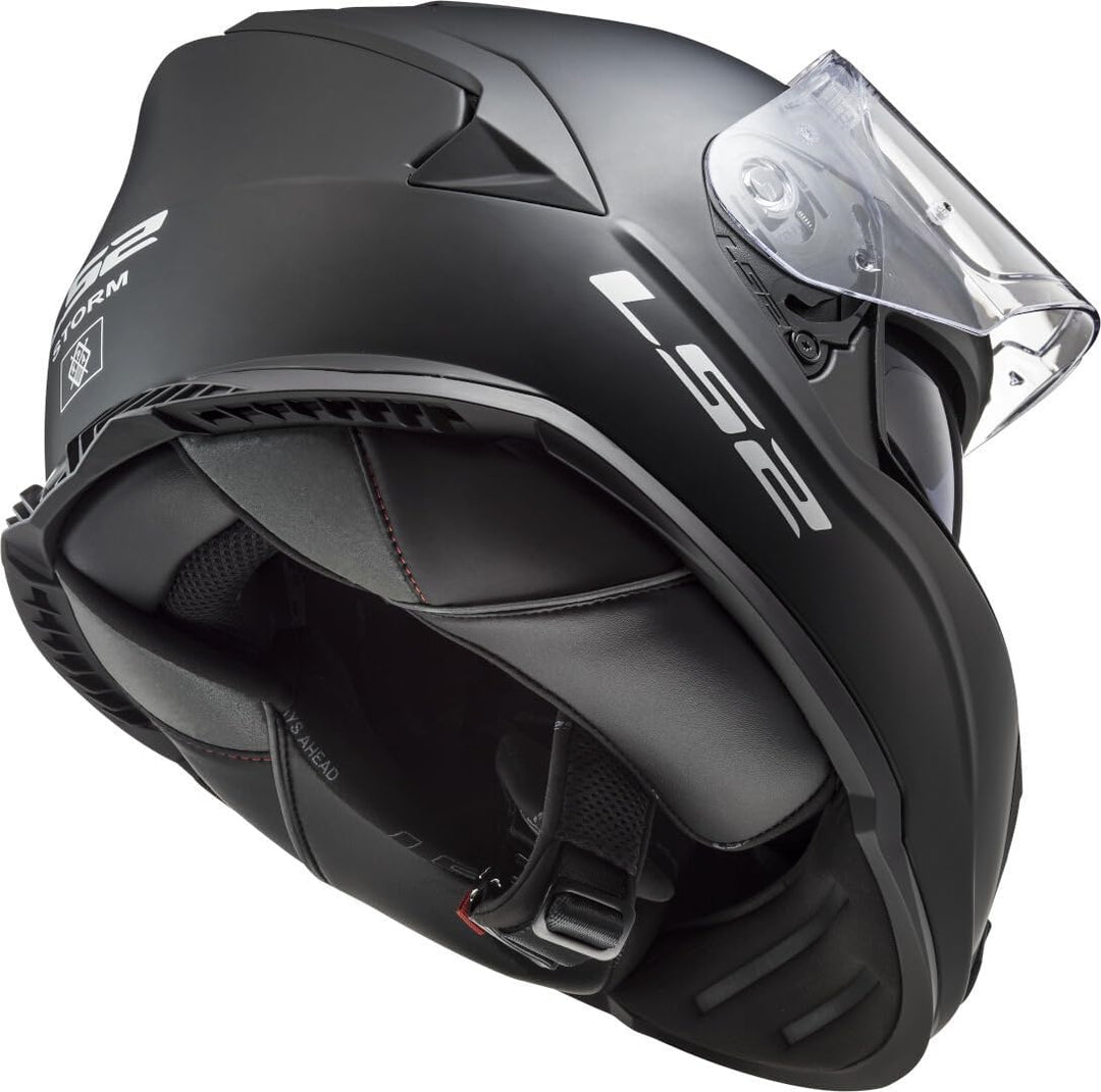 LS2 Motorradhelm FF800 STORM SOLID MATT BLACK, Schwarz, M M Schwarz, M Schwarz