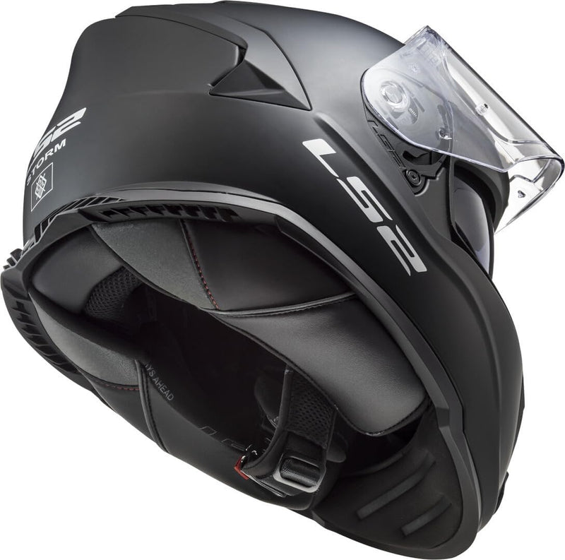 LS2 Motorradhelm FF800 STORM SOLID MATT BLACK, Schwarz, XXL XXL Schwarz, XXL Schwarz