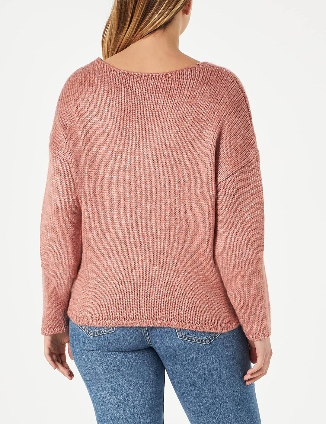 MUSTANG Damen Carla V Sweater Pullover, Ash Rose 8185
