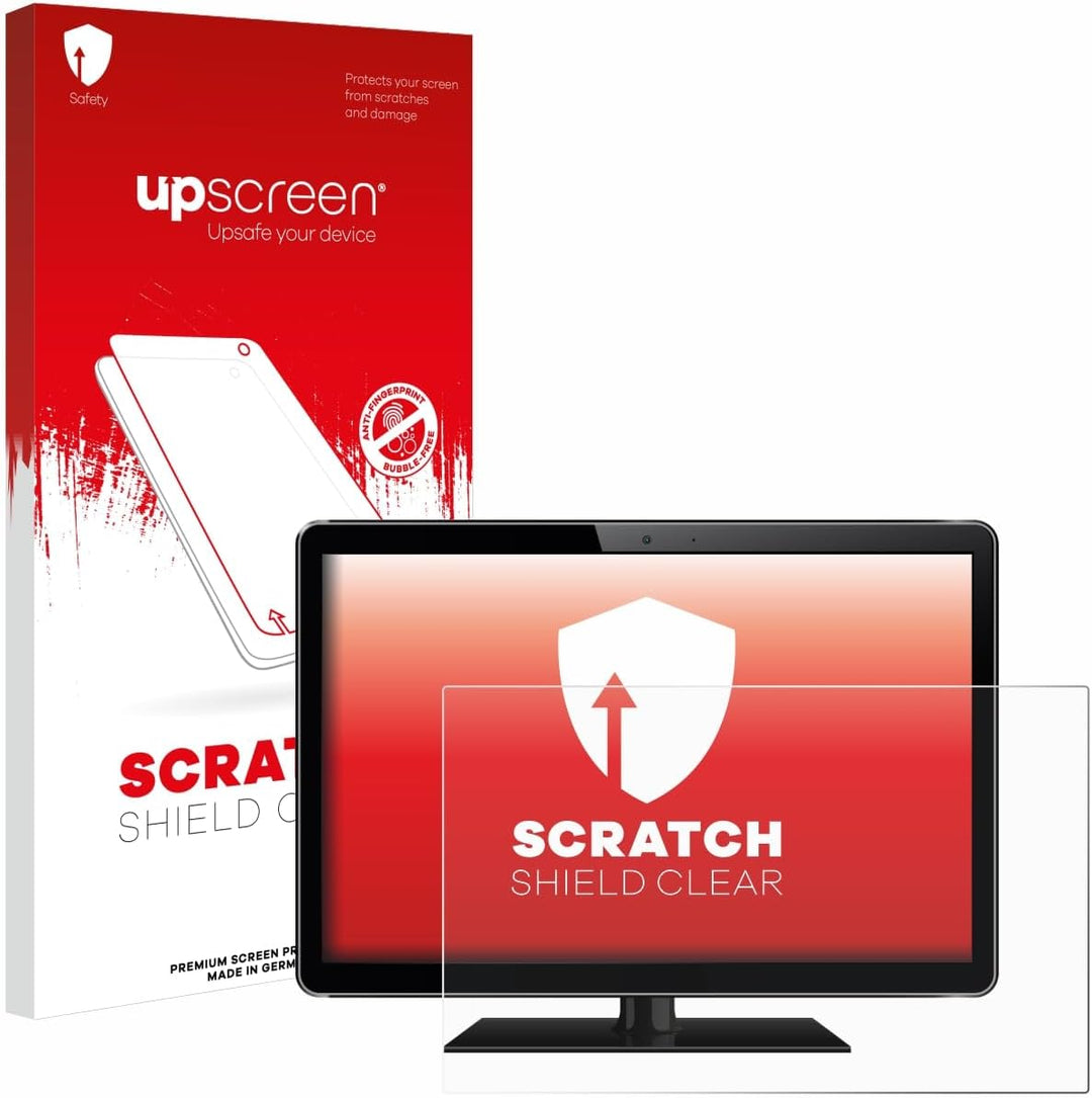 upscreen 24" Schutzfolie für 24,0 Zoll Flachbildschirme (61 cm) [532 x 299 mm, 16:9] – Kristallklar,