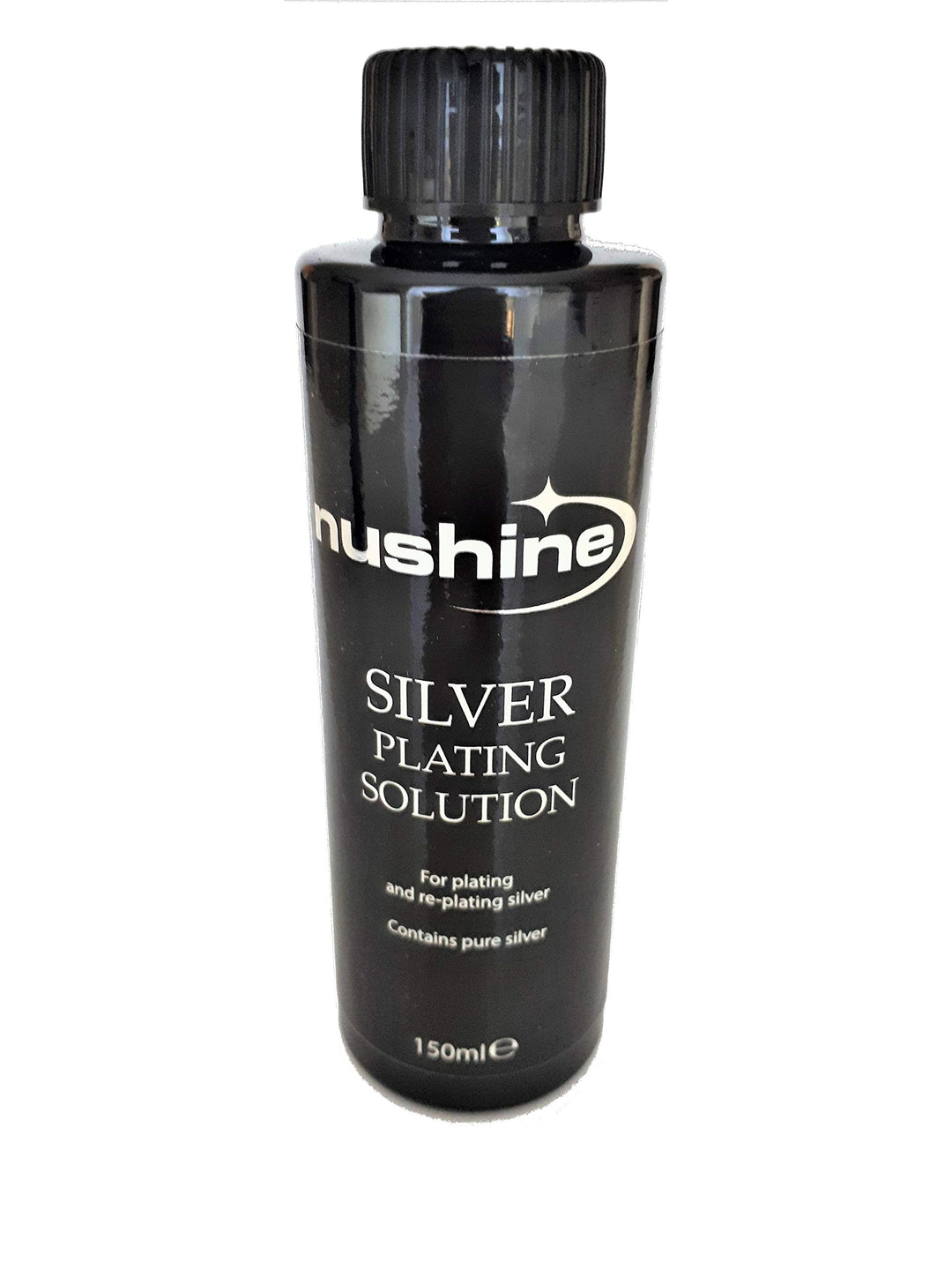 Nushine Silberpflege-Lösung, 150 ml, nachhaltige Wirkung für abgenutztes Silber, Messing, Kupfer und