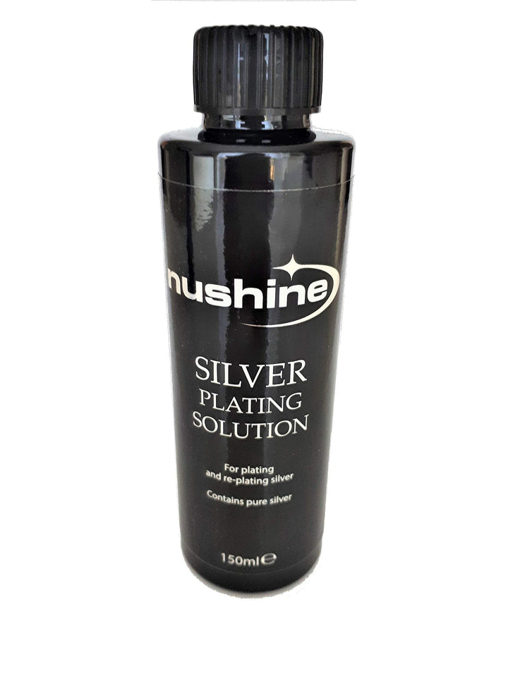 Nushine Silberpflege-Lösung, 150 ml, nachhaltige Wirkung für abgenutztes Silber, Messing, Kupfer und