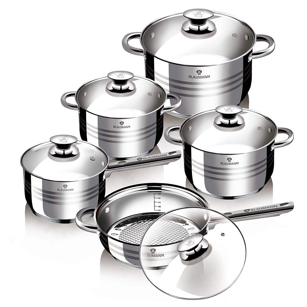 Blaumann Töpfe und Pfannen 10 tlg. Set Jumbo Gourmet Line