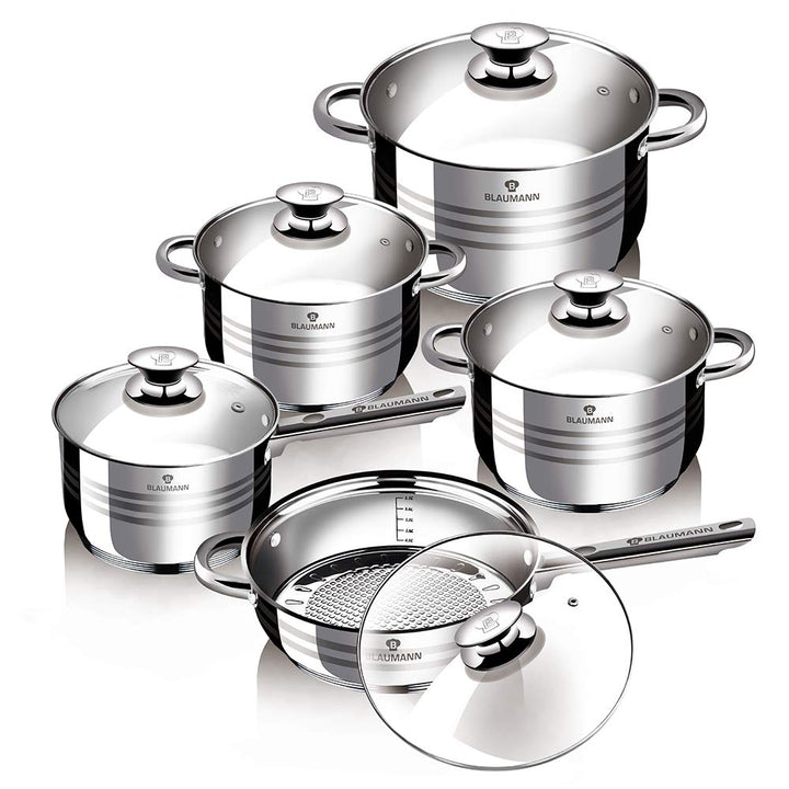 Blaumann Töpfe und Pfannen 10 tlg. Set Jumbo Gourmet Line
