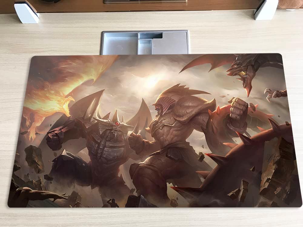 Mlikemat Playmat Exodia VS 3 Gods TCG CCG Sammelkartenspielmatte ohne Zonen, inklusive Tasche (ZD039