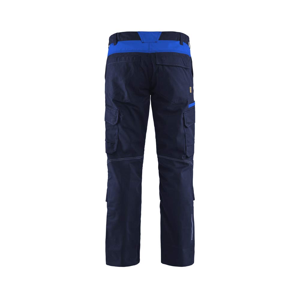 Blaklader 144818328985C64 Industrie Stretch Arbeitshose mit Kniepolstertaschen, Marineblau/Kornblume