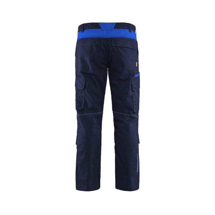 Blaklader 144818328985C64 Industrie Stretch Arbeitshose mit Kniepolstertaschen, Marineblau/Kornblume