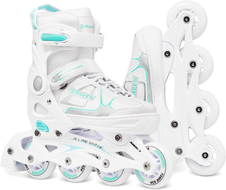 RAVEN Inline Skates Inliner für Kinder und Erwachsene OPTIONAL 2in1 mit Schlittschuhen verstellbar 4