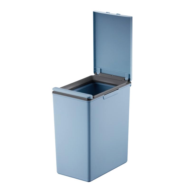 PROREGAL Moderner quadratischer Abfalleimer mit Touch-Bar-Deckel | 20 Liter, HxBxT 40x20,6x32,5cm |