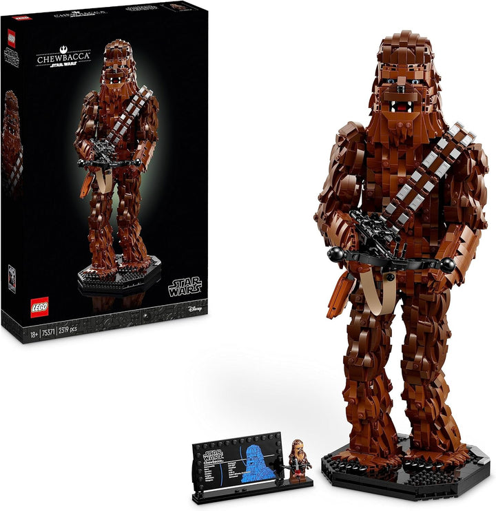 LEGO Star Wars Chewbacca, Wookie-Figur zum Sammeln, Bogenspanner & Star Wars at-TE Walker, Beweglich