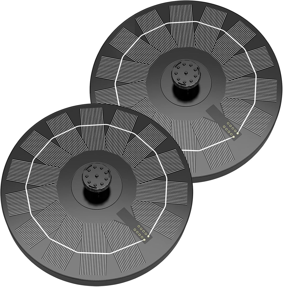 AISITIN 2.5W Solarbrunnen für Draussen Solar Springbrunnen für Aussen mit 6 Effekte Teichpumpe Solar