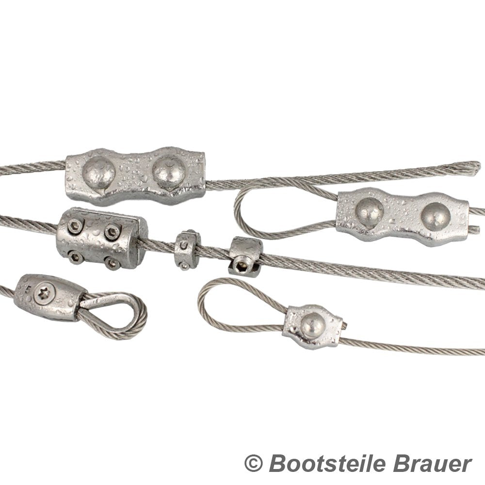 50 Meter Edelstahl - Drahtseil 1x19 hart D= 3 mm - Edelstahl A4 (AISI 316) Edelstahlseil Stahlseil 5