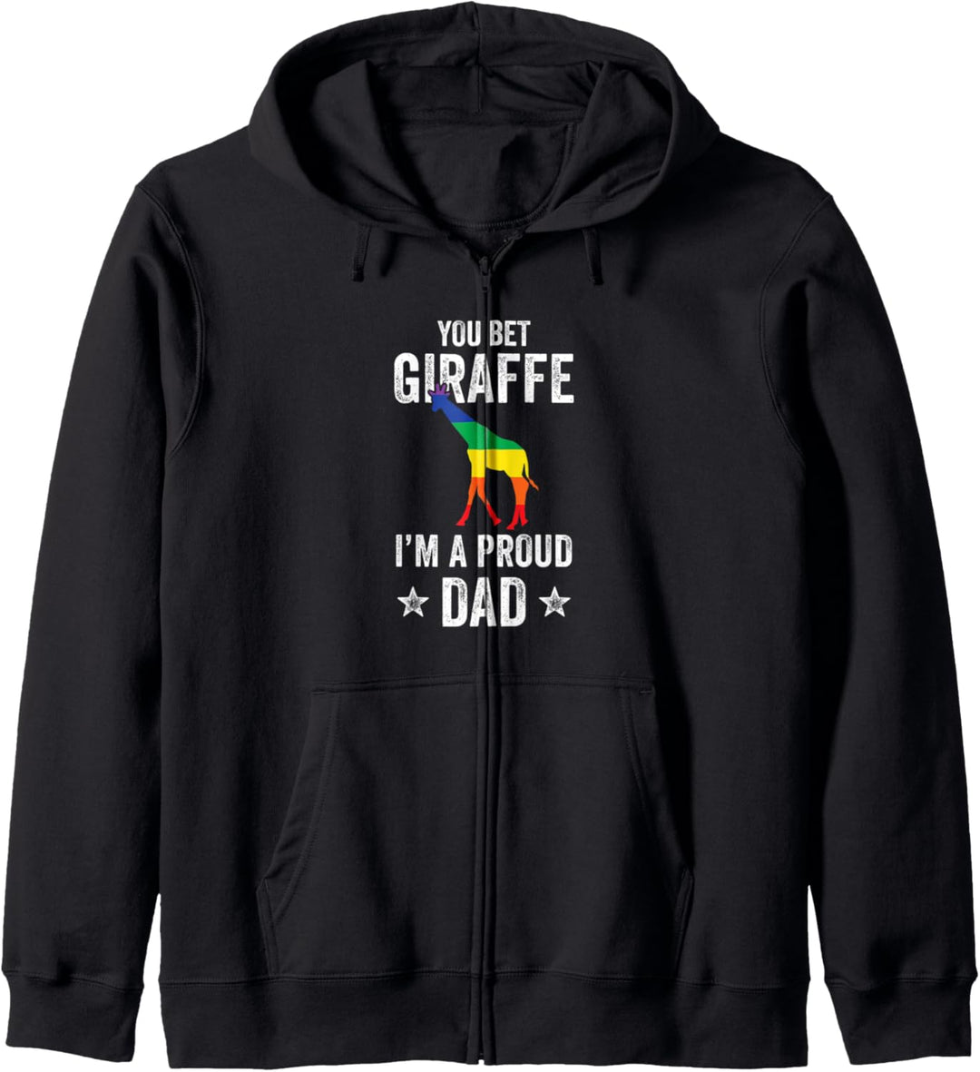 Sie Wette Giraffe Ich bin ein stolzer Vater lustig LGBT Kapuzenjacke