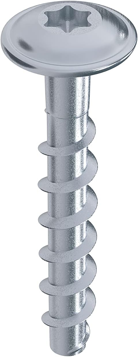 TOX Schraubanker Sumo Max 1 FK 6x40 mm, Flachkopf, Stahl verzinkt, bauaufsichtlich zugelassen für di