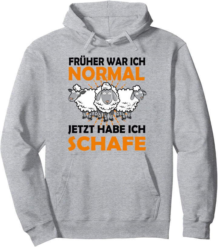 Früher war ich normal jetzt habe ich Schafe Schafzüchter Pullover Hoodie