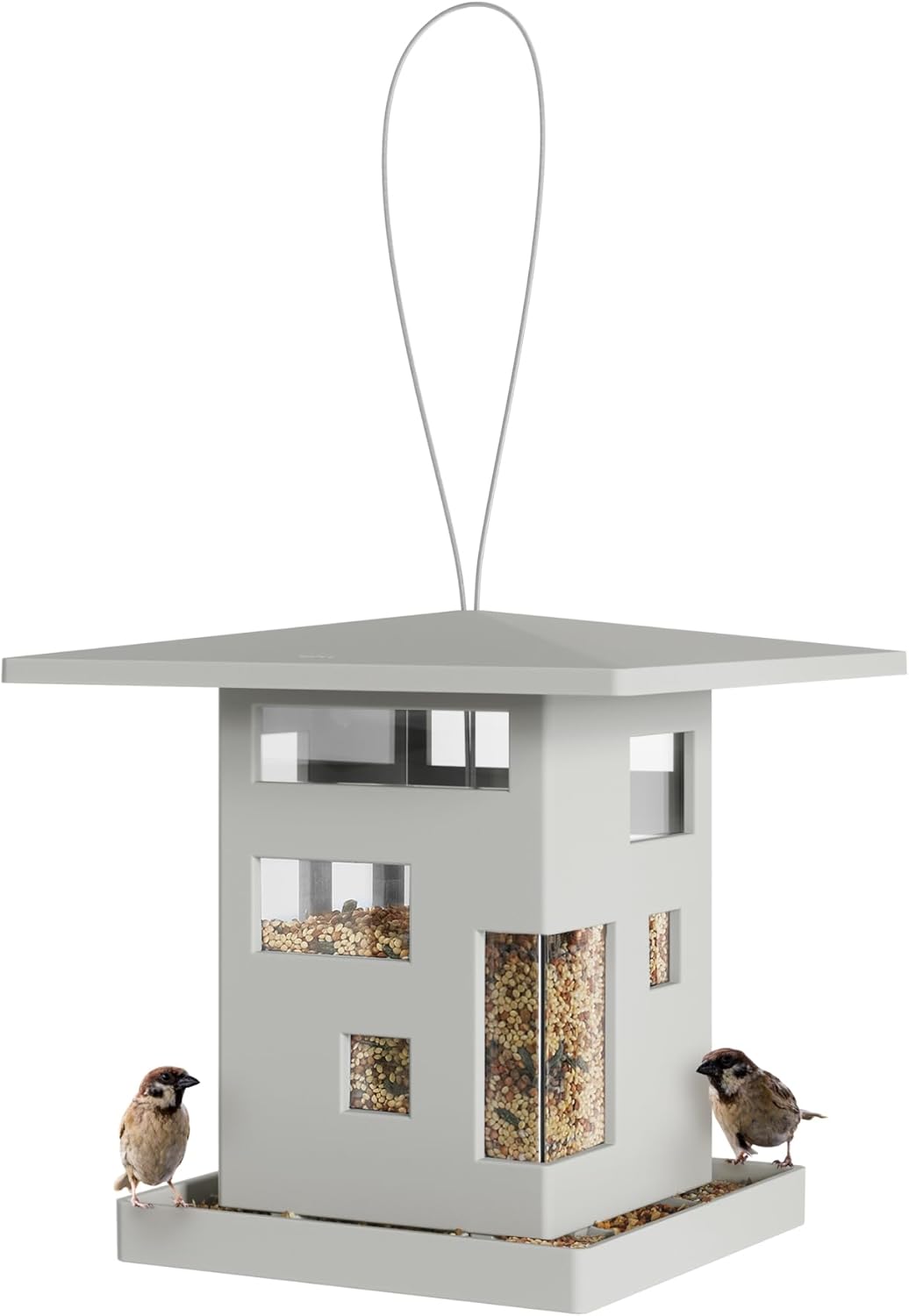 Umbra Bird Cafe Vogelhaus, Moderner Vogelfutterspender zum Aufhängen, Vogelfutterhaus mit architekto