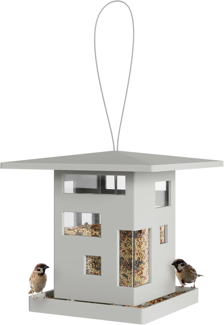 Umbra Bird Cafe Vogelhaus, Moderner Vogelfutterspender zum Aufhängen, Vogelfutterhaus mit architekto