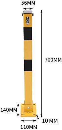 TOPWAY Parkplatzsperre Poller Parkpfosten für Autoparkplätze abschliessbarer herunterklappbarer Park