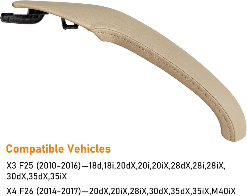 TTCR-II Kompatibel mit Türgriff bmw x3 F25 2010-2016,X4 F26 2014-2017 Leder Türgriff Innen Rechts F2