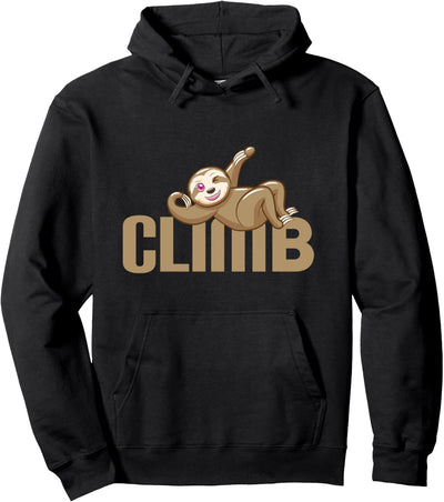 Bouldern, Klettern Outfit, Freiklettern Faultier Boulder Pullover Hoodie