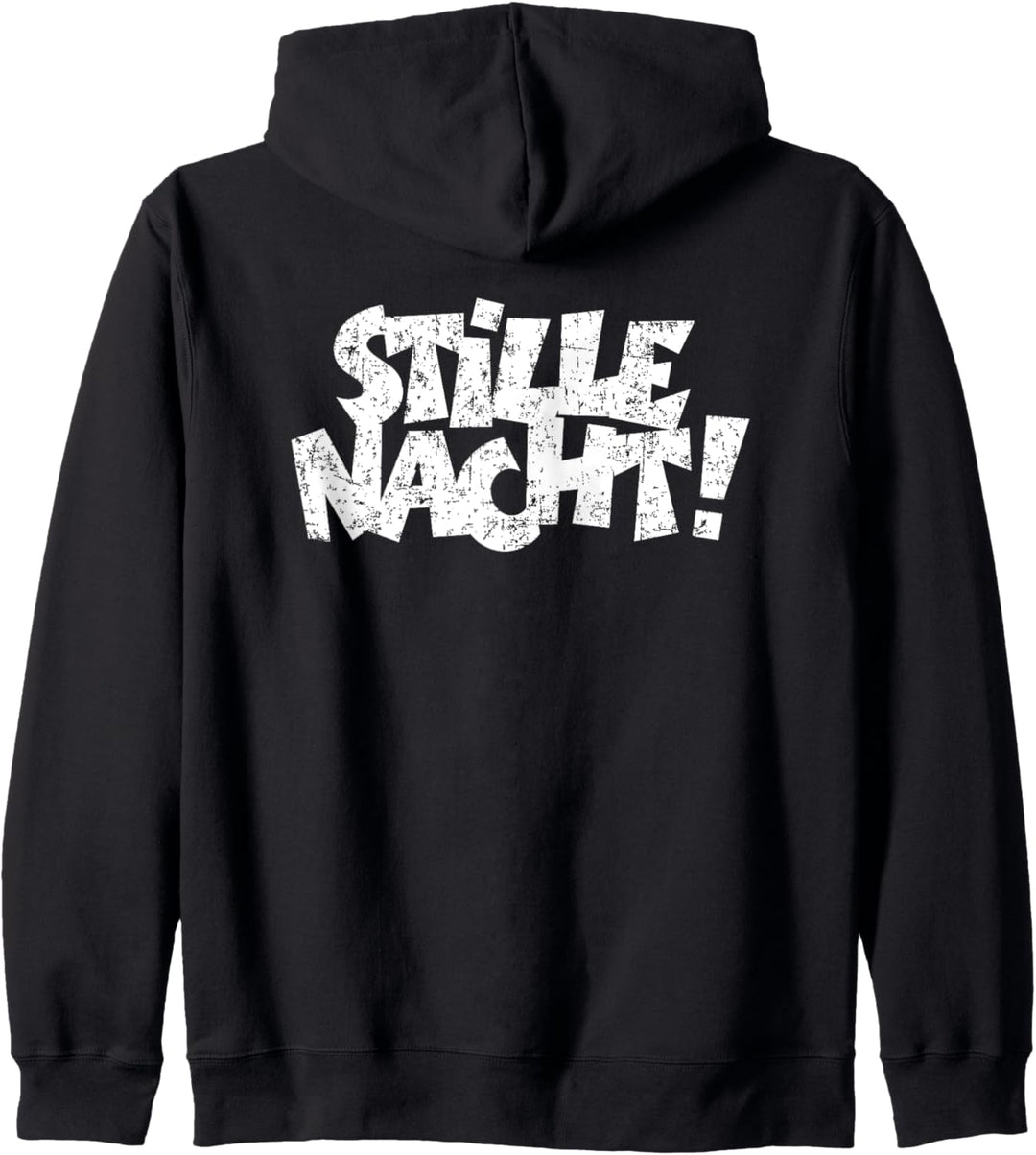 Stille Nacht (Vintage Weiss) Weihnachten Weihnachts Kapuzenjacke