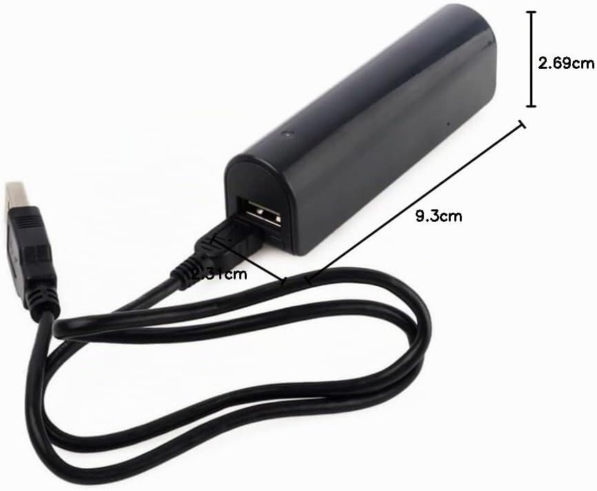 sellgal-tec ® MQ-L500 mod anthrazit - USB-Stick Diktiergerät, Spy Powerbank. Bis zu 2 Wochen Dauerau