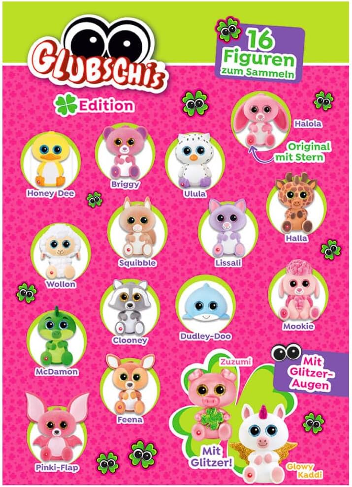 Bundle mit Blue Ocean Glubschis Sammelfigur Glück Serie 3 - Glubschi Glitzer - Figur Dudley-DOO - Ex