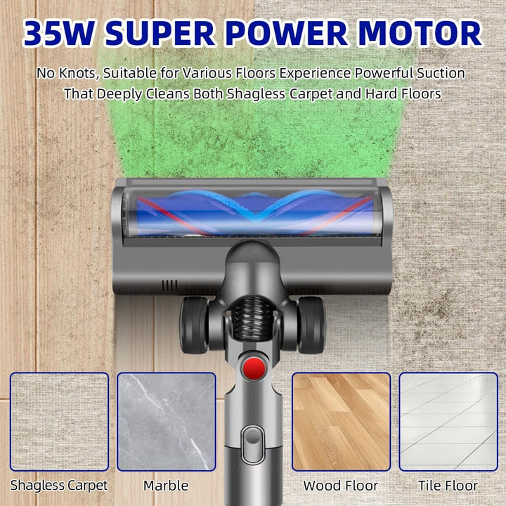 LED Light Bodenbürste Kompatibel für Dyson V6 DC58 DC59 DC62 DC72 DC74 SV04 SV06 SV09 Staubsauger,St