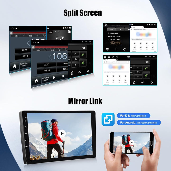 SIXWIN 2+64G Android 13 Android Autoradio mit Navi Für VW Passat B6 B7 Magotan CC,10.1 Zoll Touchscr