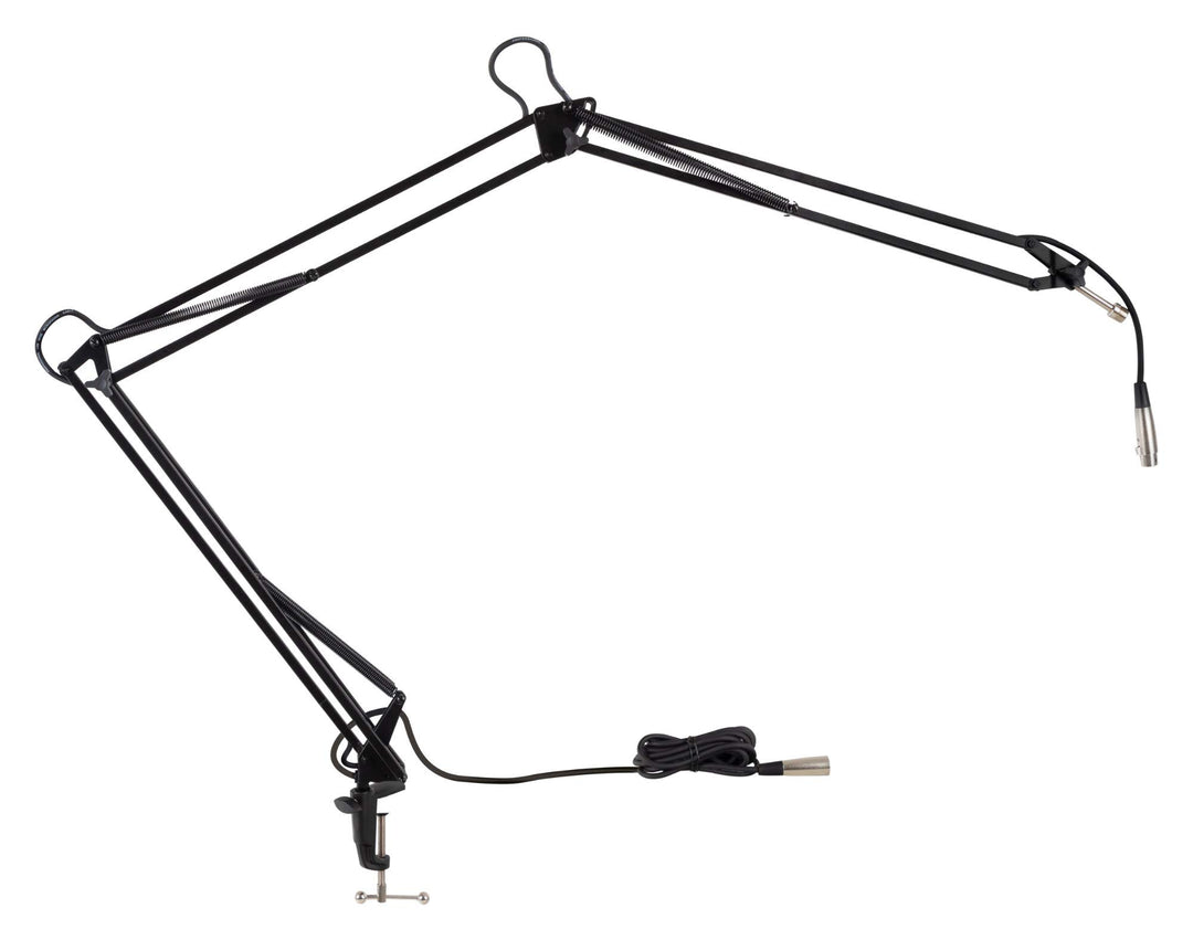 Pronomic Mikrofonarm mit Tischklemme, schwarz (Robuste Ausführung, Armlänge komplett ausgestreckt: 1