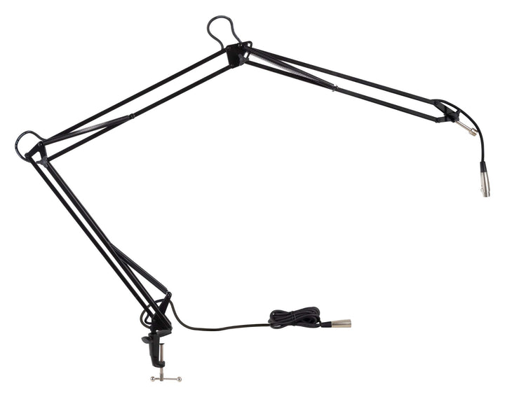 Pronomic Mikrofonarm mit Tischklemme, schwarz (Robuste Ausführung, Armlänge komplett ausgestreckt: 1