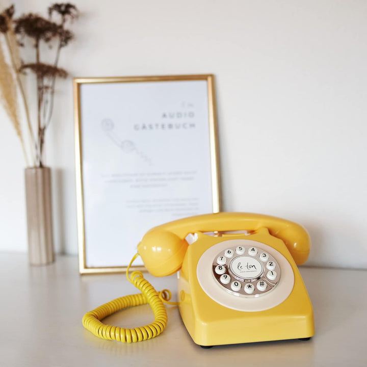 Le Ton Audio Gästebuch Telefon für Hochzeiten und Events, Gästetelefon, Hochzeitstelefon