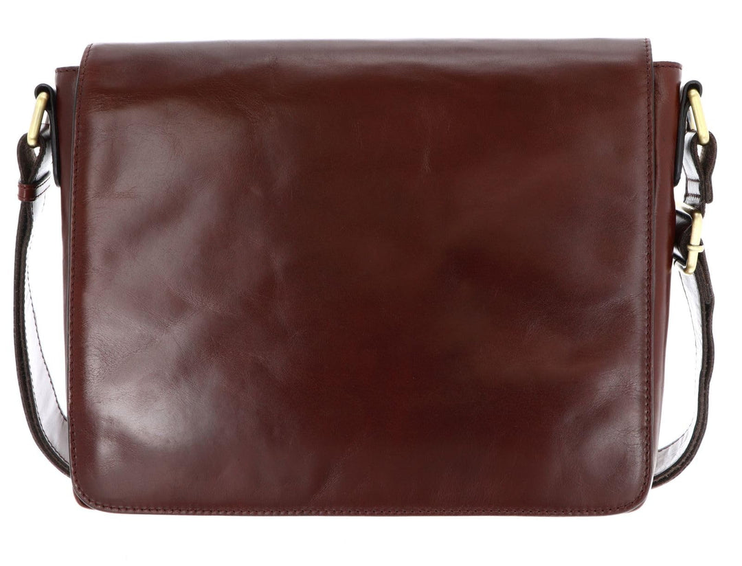 Leonhard Heyden Cambridge Kuriertasche mit Laptopfach 32 cm Redbrown, Redbrown