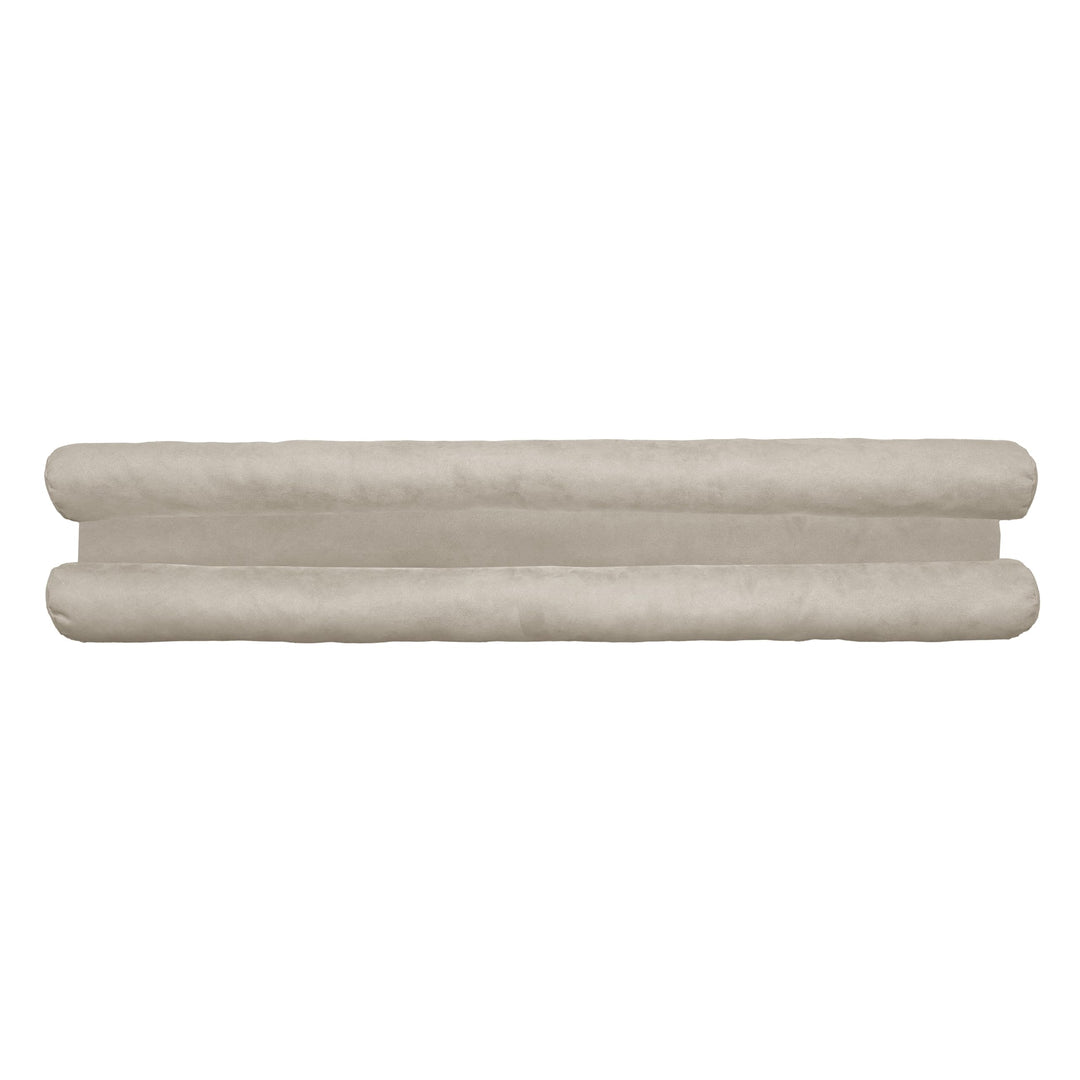 Atout Ciel Zugluftstopper, doppelt, aus Veloursleder, 80 cm, Beige, Beige