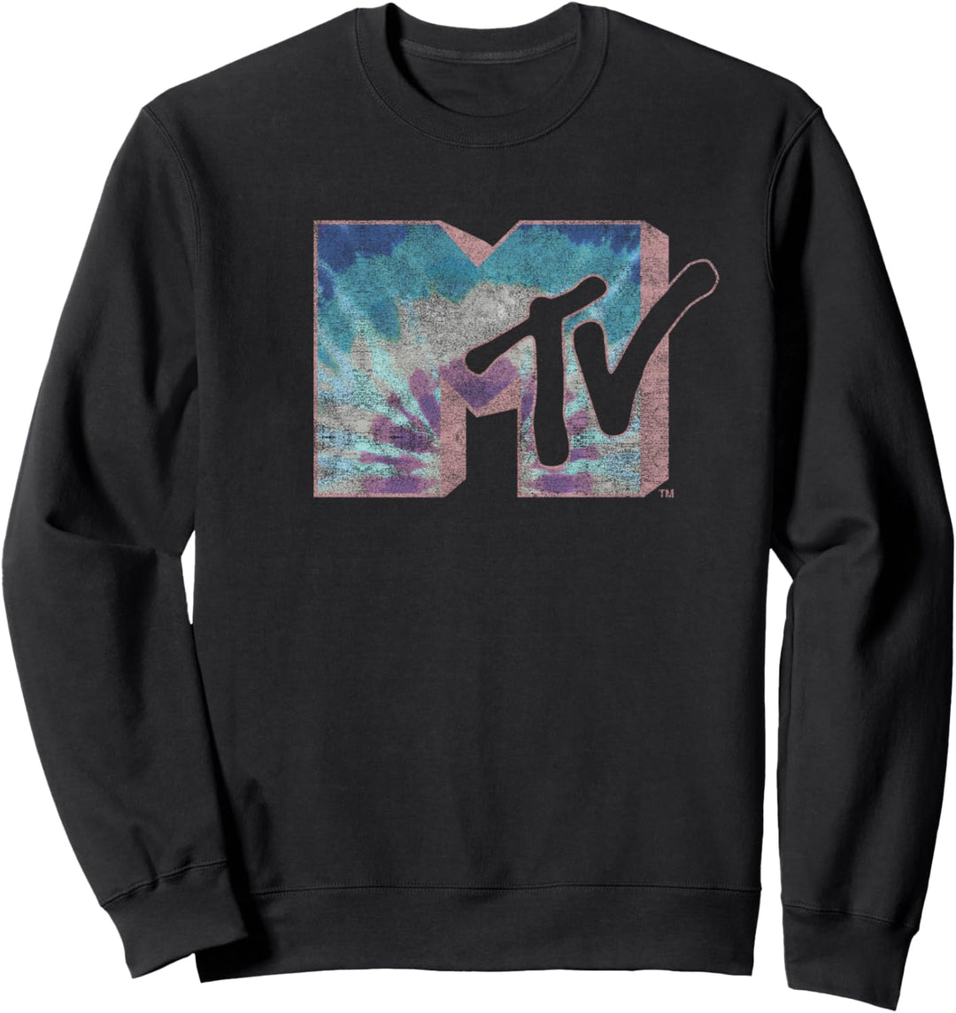 MTV Pastel Tie Dye Logo Sweatshirt