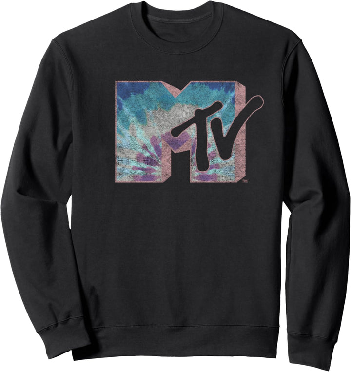 MTV Pastel Tie Dye Logo Sweatshirt