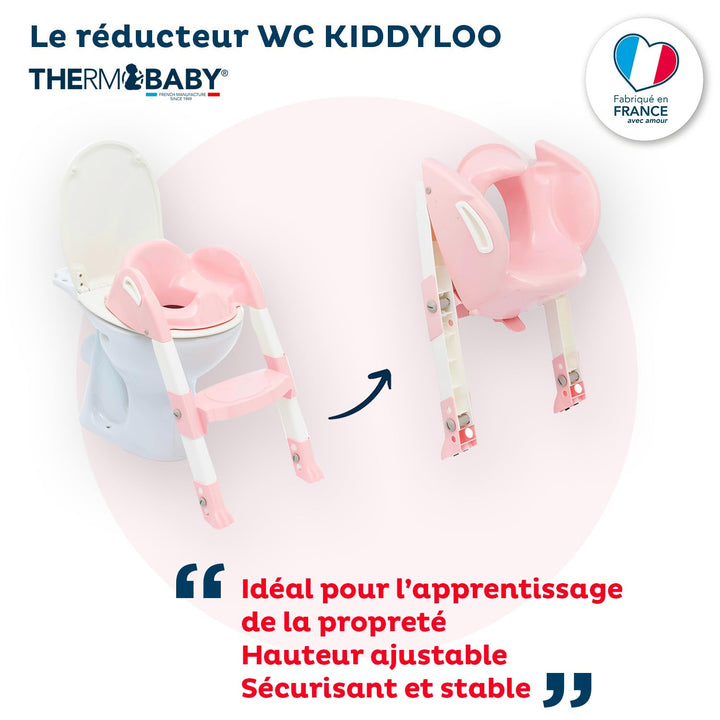 Kiddyloo Toiletten-Trainer Powder pink/White Powder Pink / White, Powder Pink / White