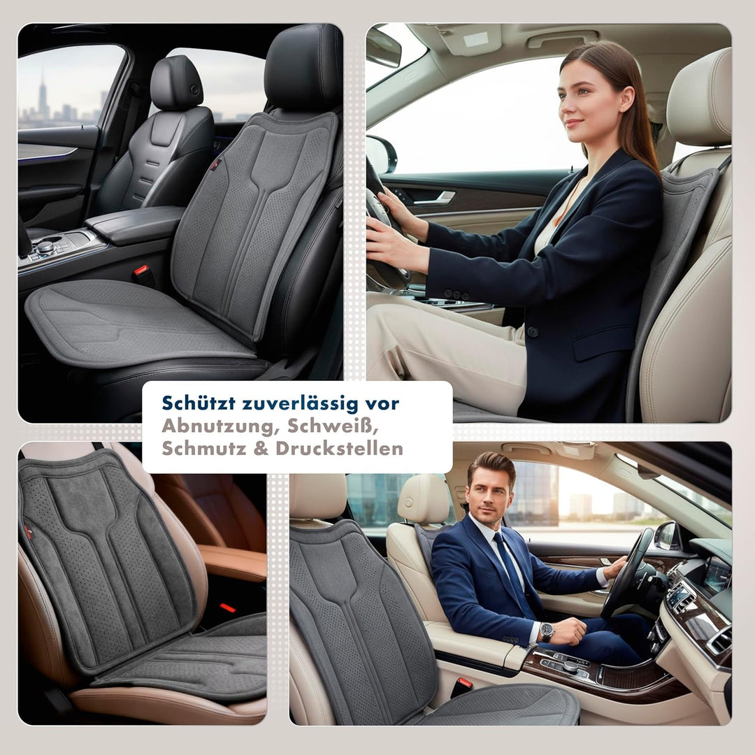 Walser Premium Sitzauflage Auto Nubo, 1 Sitzschoner Auto anthrazit, hochwertige Autositzauflage 1 St